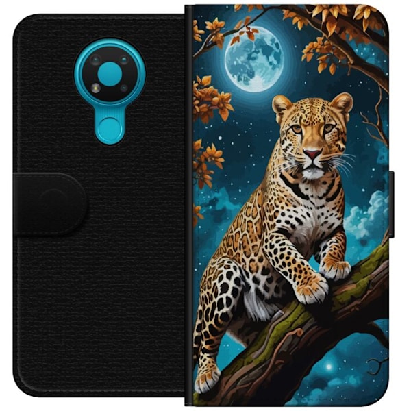 Nokia 3.4 Lommeboketui Leopard