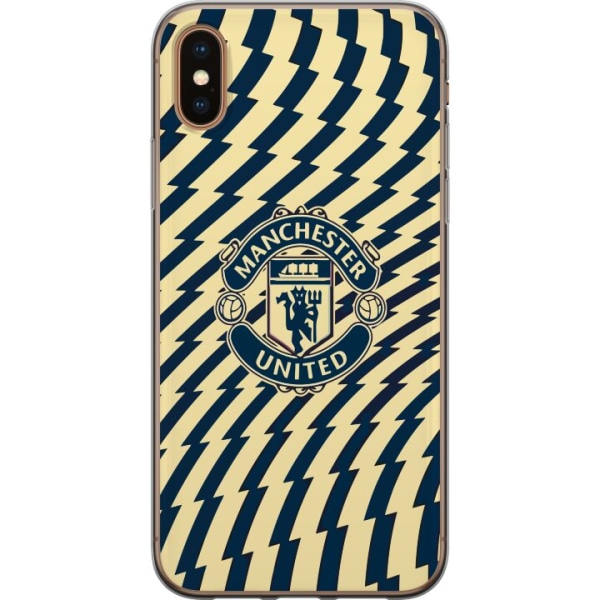 Apple iPhone XS Genomskinligt Skal Manchester United F.C.