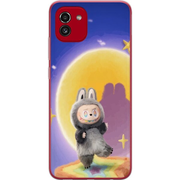 Samsung Galaxy A03 Läpinäkyvä kuori Labubu Neon Pop - Neonv