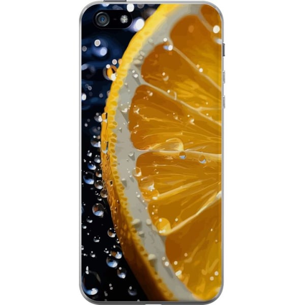 Apple iPhone 5 Genomskinligt Skal Apelsin