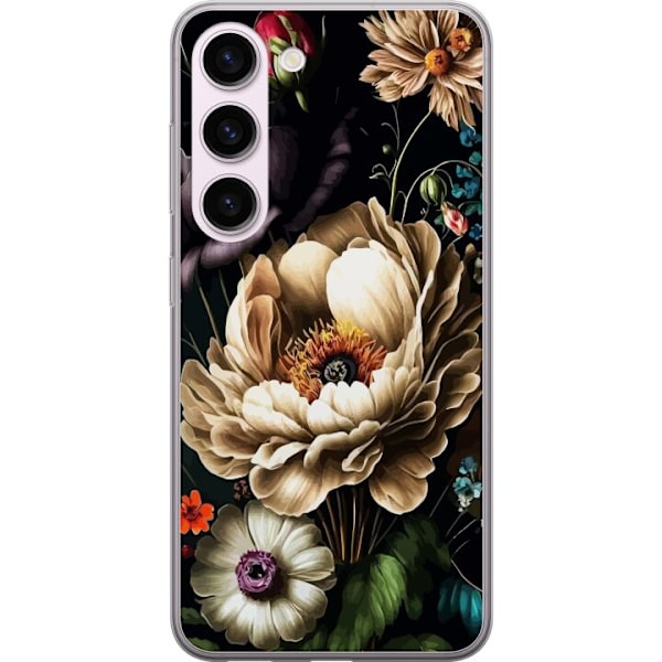 Samsung Galaxy S23 Läpinäkyvä kuori Kukat