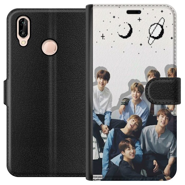 Huawei P20 lite Lompakkokotelo K-POP BTS
