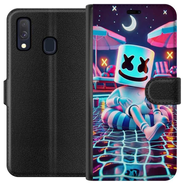 Kompatibel Tegnebogsetui til Samsung Galaxy A40 Fortnite Marshmallow