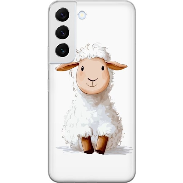 Samsung Galaxy S22+ 5G Genomskinligt Skal Sött Lamm – tecknad stil för barn & babyprodukter