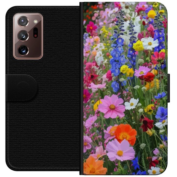 Samsung Galaxy Note20 Ultra Plånboksfodral Blommigt mobilskal