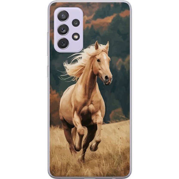 Samsung Galaxy A52s 5G Läpinäkyvä kuori Juokseva Hevonen