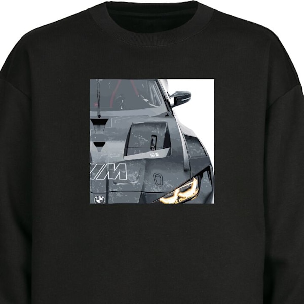 Sweatshirt for Voksen | Klassisk Collegegenser BMW svart S