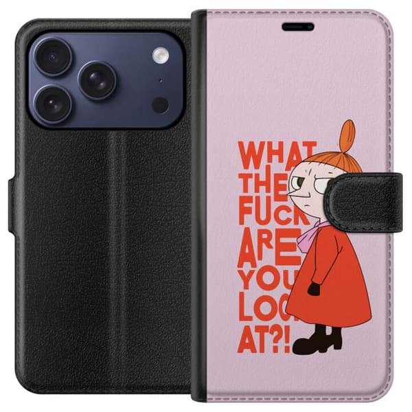 Kompatibel Tegnebogsetui til Apple iPhone 17 Pro Lilla My Förvånad pink