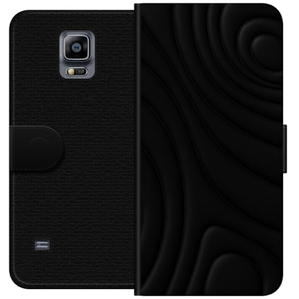 Samsung Galaxy Note 4 Lompakkokotelo Tummat Aallot