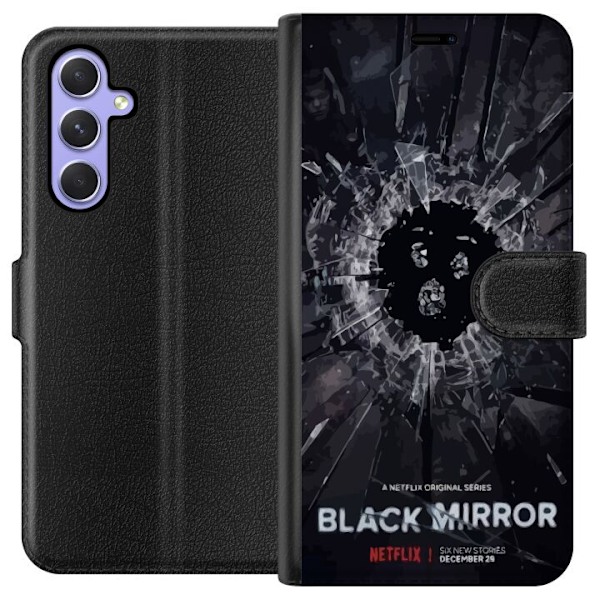 Samsung Galaxy A54 Tegnebogsetui Black Mirror Sci-Fi Netflix S