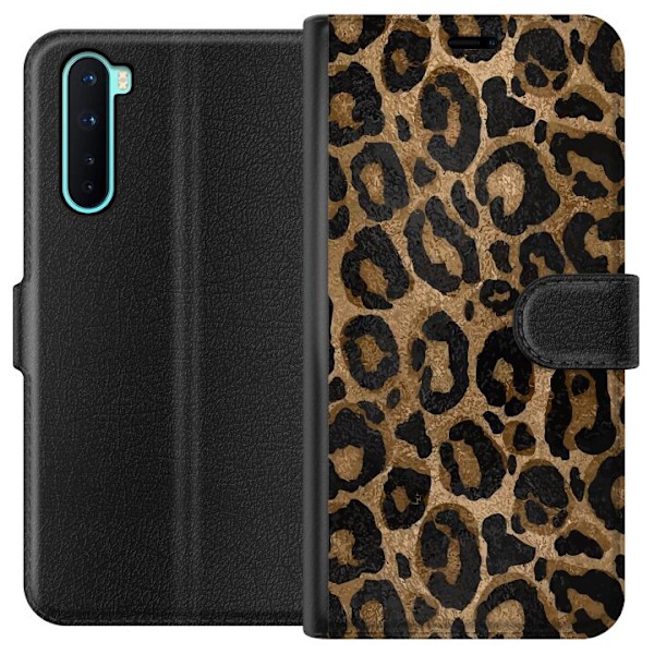 OnePlus Nord Tegnebogsetui Leopard Luxe