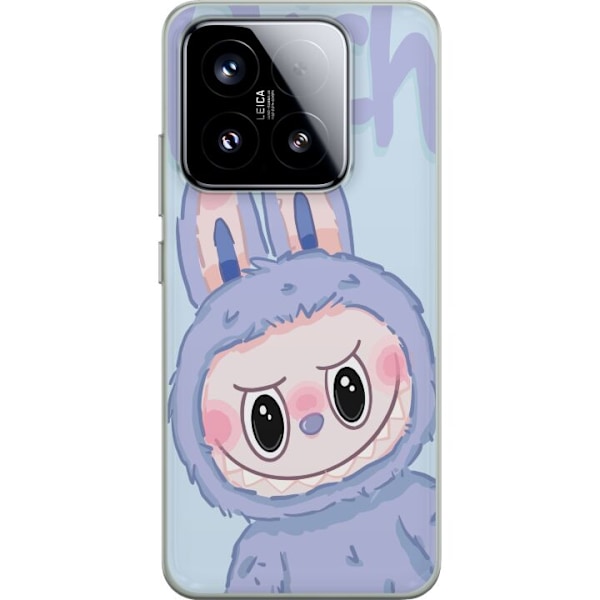 Xiaomi 15 Gennemsigtig cover Blå Kanin Labubu