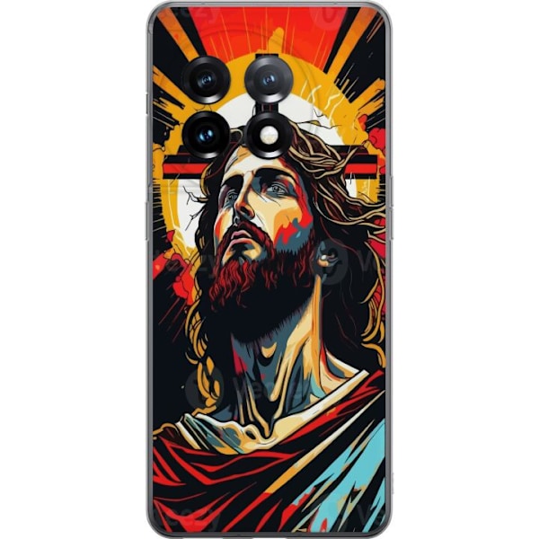 OnePlus 11R Läpinäkyvä kuori Jeesus ja Kortti - uskonnollin