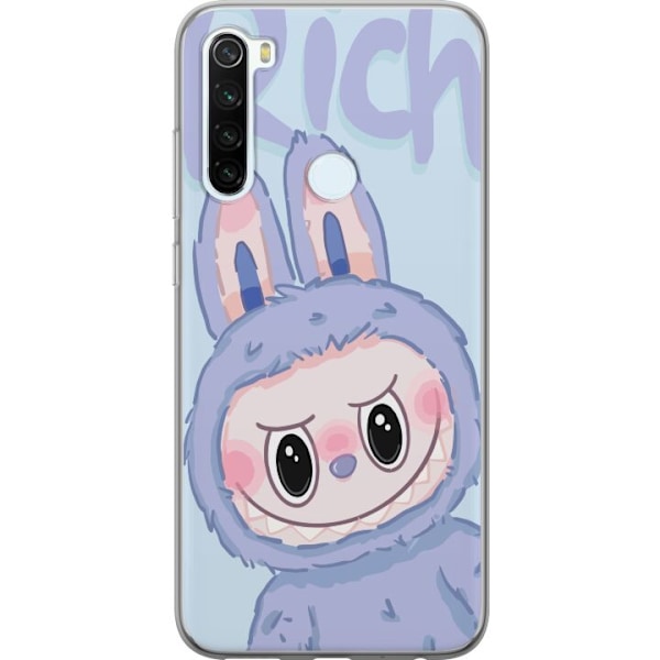 Xiaomi Redmi Note 8 Läpinäkyvä kuori Sininen Jänis Labubu