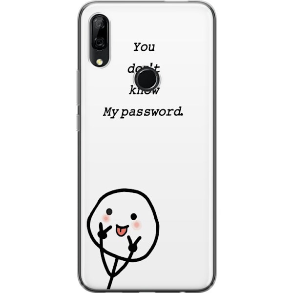 Huawei P Smart Z Genomskinligt Skal You Don’t Know My Password – edgy textmotiv med attityd