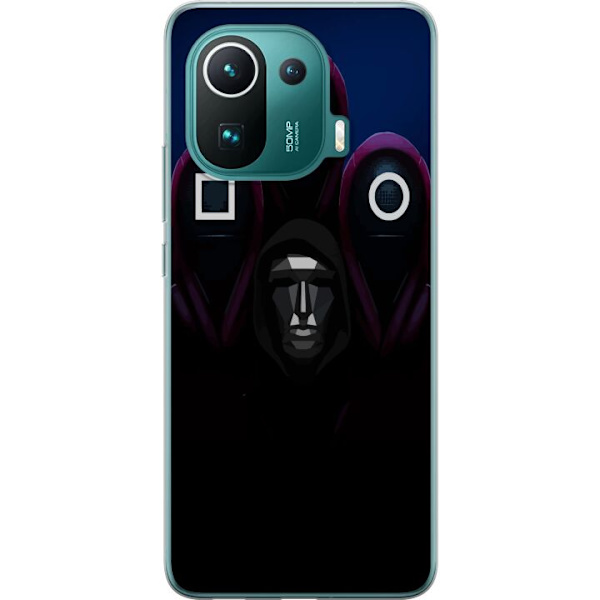 Xiaomi Mi 11 Pro Läpinäkyvä kuori Squid Game Kausi 3 Uudet Ikoni Suosittu Sarja TV Motiivi Aasialainen Draama Trendikäs Graafinen Suunnittelu