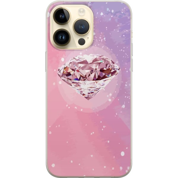 Apple iPhone 14 Pro Max Gjennomsiktig deksel Glitter Diamant