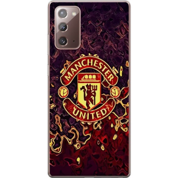 Samsung Galaxy Note20 Läpinäkyvä kuori Manchester United