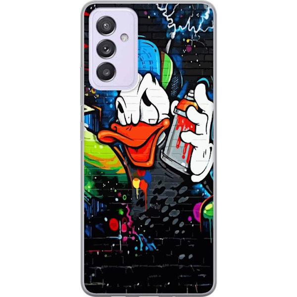 Samsung Galaxy A82 5G Genomskinligt Skal Kalle Anka Graffiti Disney Design Roligt Barn Motiv Färg Grafisk Populär Serie Ikonisk Disneyfigur