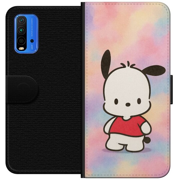 Xiaomi Redmi Note 9 4G Lompakkokotelo Kawaii Sanrio Pochacco