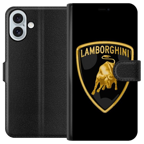 Apple iPhone 16 Plus Lommeboketui Lamborghini