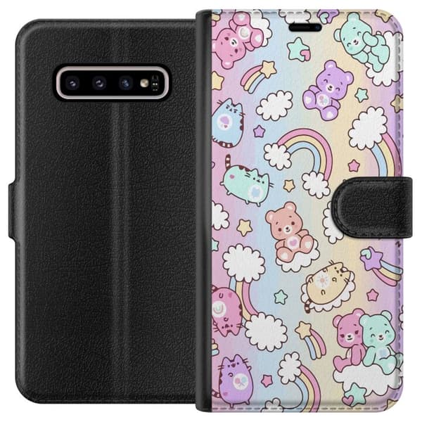 Kompatibelt Lommeboketui til Samsung Galaxy S10+ Kawaii