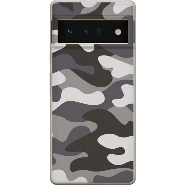 Kompatibel Mobilcover til Google Pixel 6 Pro Grå camouflage grå