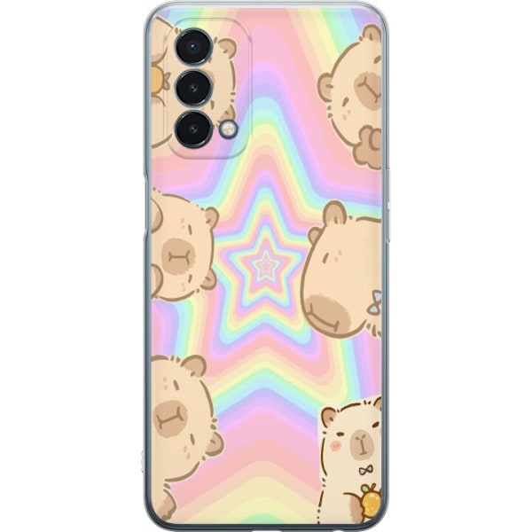 OnePlus Nord N200 5G Läpinäkyvä kuori Kawaii Capybara Galax