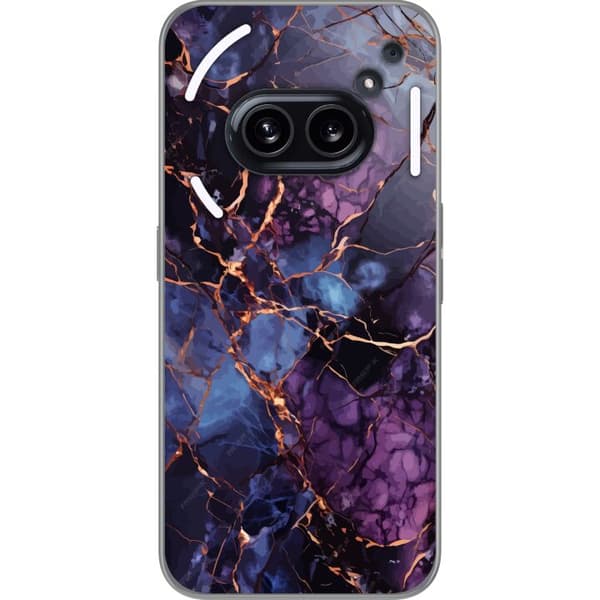 Kompatibelt Mobildeksel til Nothing Phone (2a) Marmor Blå Lilla