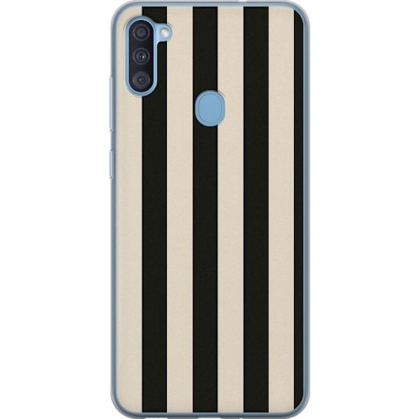 Samsung Galaxy A11 Gennemsigtig cover Linje Flow
