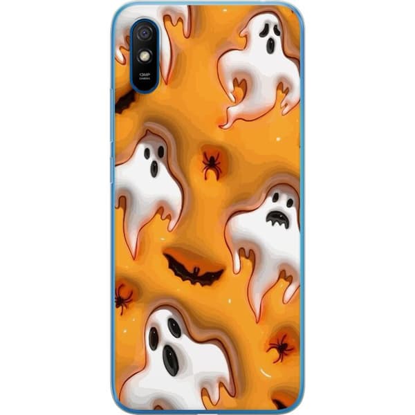 Kompatibelt Mobilskal till Xiaomi Redmi 9A Halloween 3D 2024
