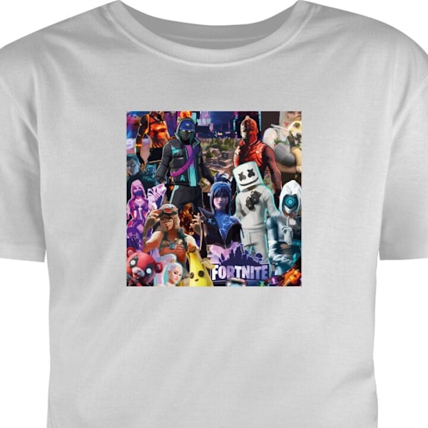 T-shirt til Voksen | Klassisk Voksen T-shirt Fortnite grå XL