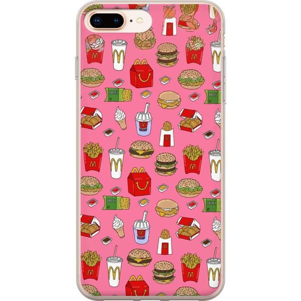 Kompatibelt Mobildeksel til Apple iPhone 8 Plus Fastfood rosa