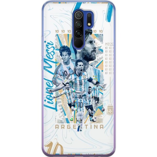 Xiaomi Redmi 9 Gennemsigtig cover Lionel Messi