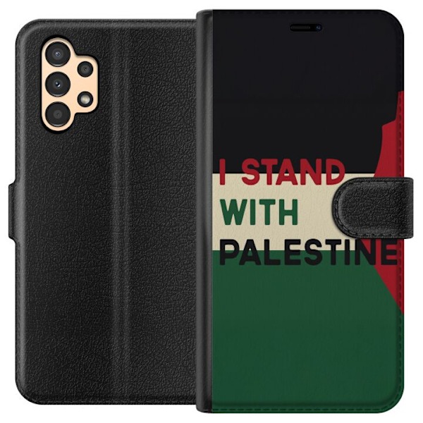 Samsung Galaxy A13 Lompakkokotelo Pysähdy Palestiinan puolest