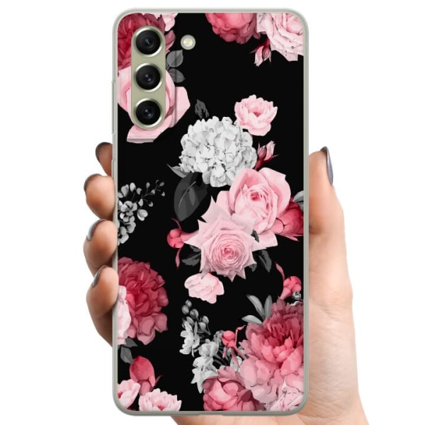 Samsung Galaxy S21 FE 5G TPU Mobilcover Blomster
