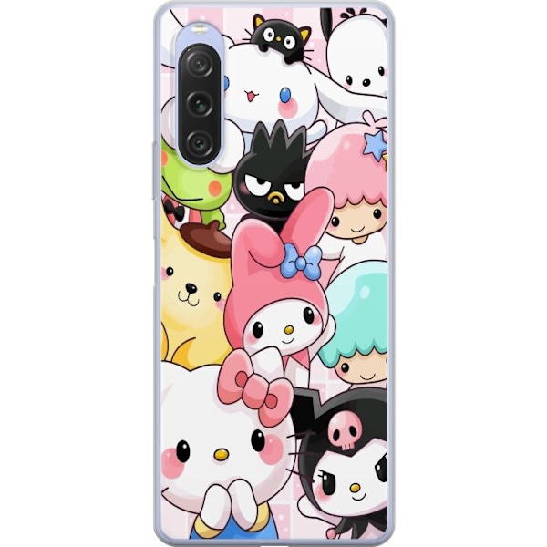 Sony Xperia 10 V Genomskinligt Skal Kawaii Sanrio Crew