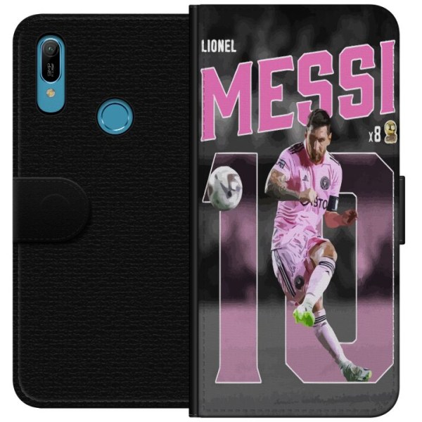 Huawei Y6 (2019) Plånboksfodral Lionel Messi - Rosa
