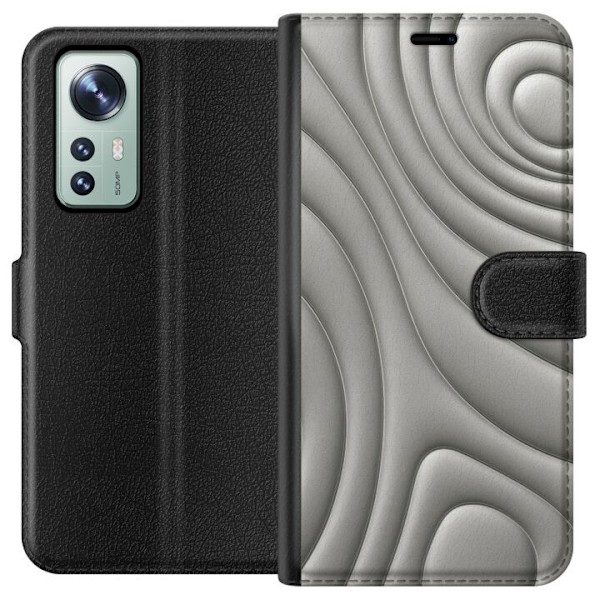 Xiaomi 12 Tegnebogsetui Sølvbølger
