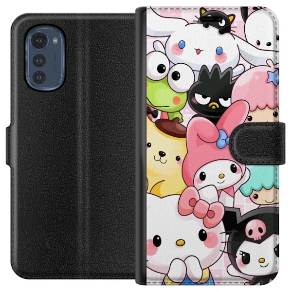 Motorola Moto E32s Plånboksfodral Kawaii Sanrio Crew
