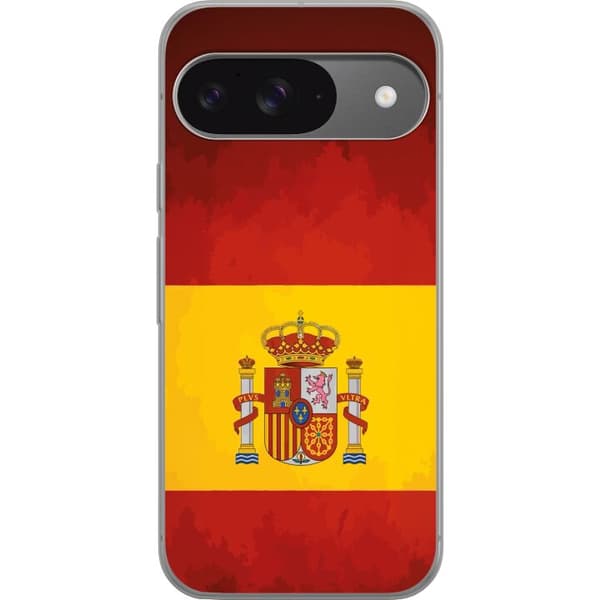 Kompatibelt Mobildeksel til Google Pixel 9 Pro Spanias nasjonalflagg med statens våpenskjold i klassisk design rød