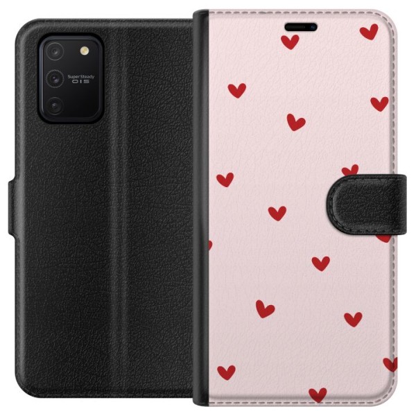 Samsung Galaxy S10 Lite Plånboksfodral Hjärtan