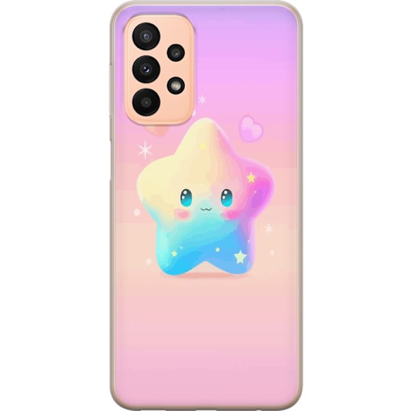 Samsung Galaxy A23 5G Läpinäkyvä kuori Tähti