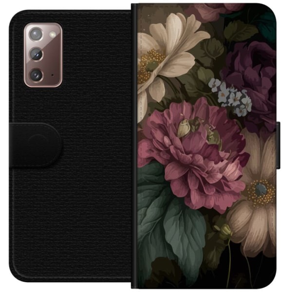 Samsung Galaxy Note20 Plånboksfodral Blommor