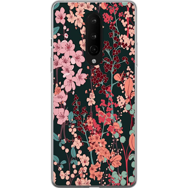 OnePlus 8 Läpinäkyvä kuori Kukat