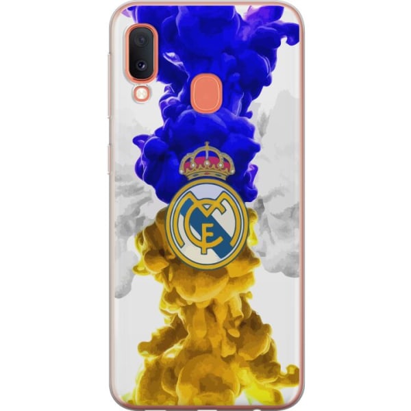 Samsung Galaxy A20e Läpinäkyvä kuori Real Madrid Värit