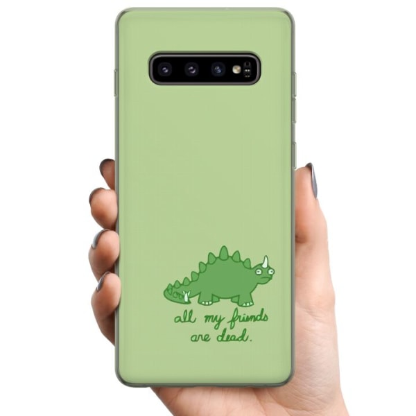 Samsung Galaxy S10 TPU Mobildeksel Dinosaurier