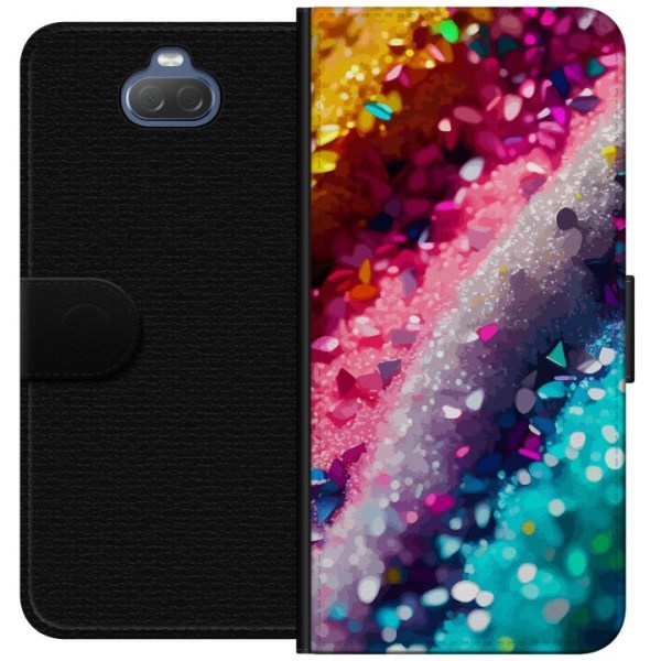 Sony Xperia 10 Lommeboketui Glitter