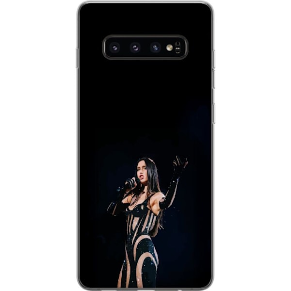 Samsung Galaxy S10 Genomskinligt Skal Dua Lipa – Pop Star Aesthetic