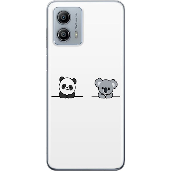 Motorola Moto G53 Gjennomsiktig deksel Panda Koala